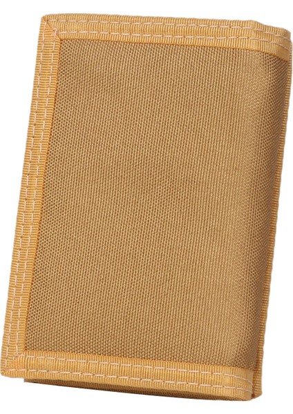 Erkek 3 Katlı Bozuk Para Cüzdanı, Cırtlı Moda Kart Paketli Düz Renkli Kanvas Cüzdan (Haki, Koyu Mavi, Siyah, Koyu Gri, Ordu Yeşili) (Yurt Dışından) fırsatları