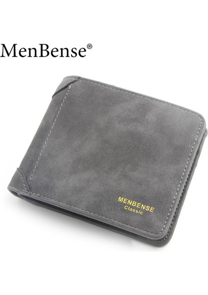 Fabrika Doğrudan Tedarik Menbense Yeni Buzlu Erkek Cüzdanı Kısa Büyük Kapasiteli Moda Rahat Cüzdan (Yurt Dışından)