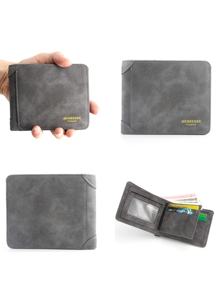 Fabrika Doğrudan Tedarik Menbense Yeni Buzlu Erkek Cüzdanı Kısa Büyük Kapasiteli Moda Rahat Cüzdan (Yurt Dışından) modelleri