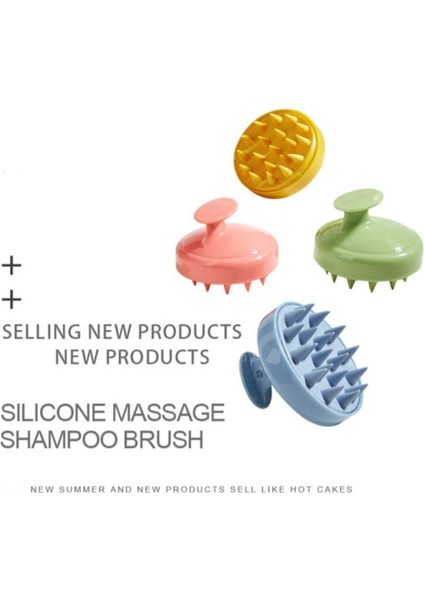 Islak ve Kuru Saç Derisine Masaj Fırça Kafası Temizleme Yetişkin Bebek Yumuşak Ev Banyo Silikon Tarak Saç Bakımı Şekillendirici Araçları Aksesuarları (Yurt Dışından) modelleri