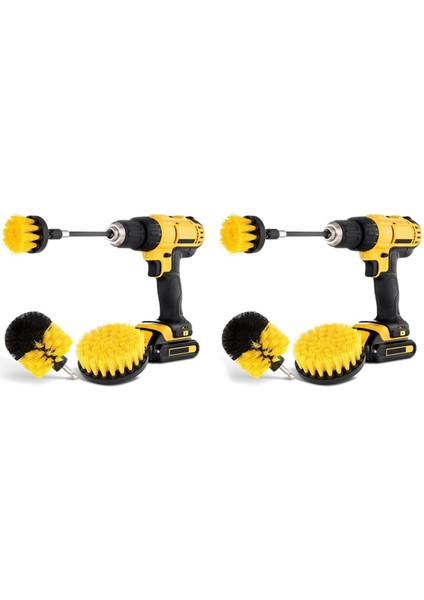 8 Adet Kombine Matkap Fırça Ovma Fırçası Matkap Spin Scrubber Elektrikli Temizleme Fırçası Sabitleme Araba Banyo Için (Yurt Dışından)