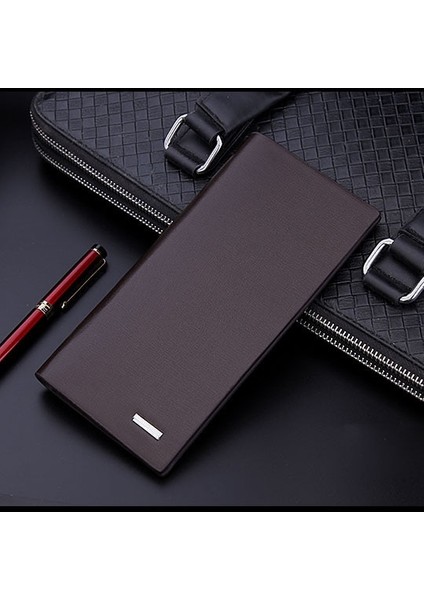 Erkek Cüzdan Mikrofiber Deri Uzun Çanta Carteira Masculina Hombre Billeteras Ince Porte 2022 Erkek Cüzdanlar Deri Hakiki (Yurt Dışından) modelleri