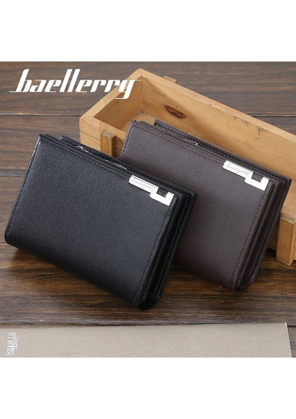 Baellerry Yeni Erkek Kısa Cüzdan Moda Rahat Organ Kart Tutucu Büyük Kapasiteli Fermuarlı Cüzdan (Yurt Dışından) fırsatları