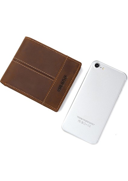 Erkekler Rahat Para Para Dikiş Tarzı Düz Renk Pu Deri Para Dolar Cüzdan (Yurt Dışından) modelleri