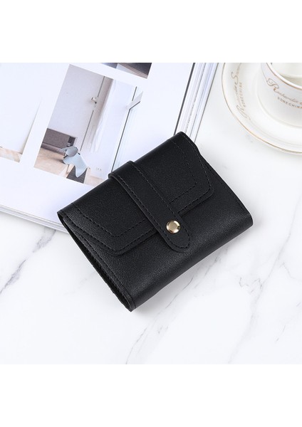 Gençler Yetişkinler Için 5 Kart Yuvalı Toka Kapatma Evrensel Kadın Cüzdan Kısa Pu Çanta (Yurt Dışından) fiyatları