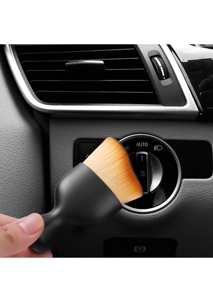 Adet Araba Dashboard Hava Çıkış Temizleme Fırçası Kapaklı Boşluk Toz Giderme Kavisli Detaylandırma Fırçası Oto Iç Aksesuarları (Yurt Dışından)