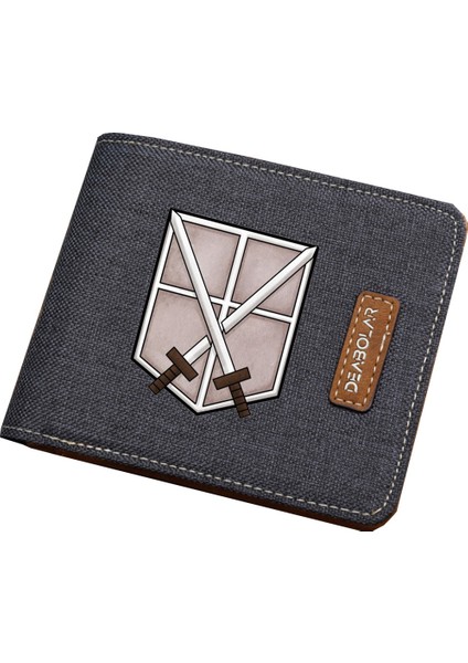 Öğrenci Para Kartı Çanta Anime Titan Cüzdan Erkekler Kadınlar Kısa Baskı Kanvas Cüzdan Gençler Çanta (Yurt Dışından) fiyatları