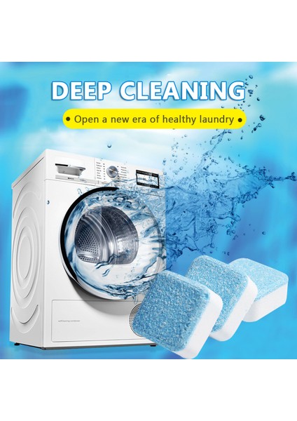 Çamaşır Makinesi Temizleyici Tablet Derin Temizleyici Kir Sökücü Pembersih Mesin Basuh 180GR (Yurt Dışından) modelleri