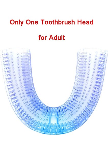 360 Derece Yumuşak U Tipi Diş Fırçası Silikon Kafa Sonic Elektrikli Diş Fırçası USB Şarj Tam Otomatik Su Geçirmez Diş Beyazlatma (Yurt Dışından)