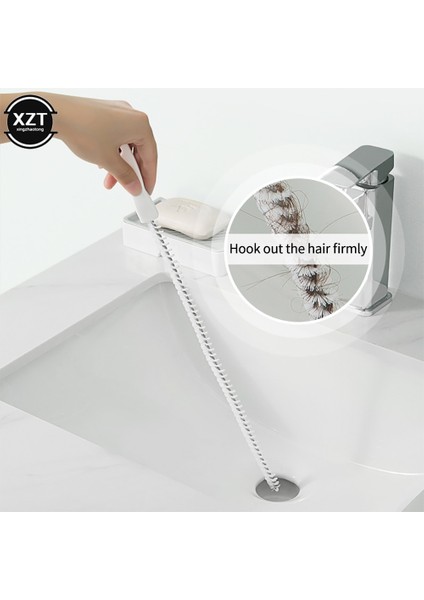 【eğlenceli Canlı】 45CM Boru Tarama Fırçası Banyo Saç Kanalizasyon Lavabo Temizleme Fırçası Drenaj Temizleyici Esnek Temizleyici Takunya Fiş Delik Sökücü Aracı Yenı (Yurt Dışından) fırsatları