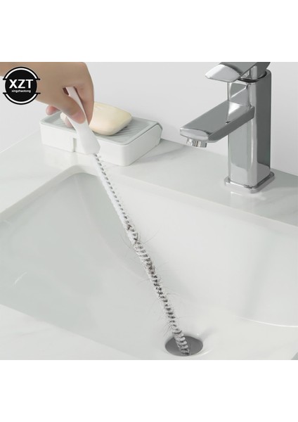 【eğlenceli Canlı】 45CM Boru Tarama Fırçası Banyo Saç Kanalizasyon Lavabo Temizleme Fırçası Drenaj Temizleyici Esnek Temizleyici Takunya Fiş Delik Sökücü Aracı Yenı (Yurt Dışından) indirimleri