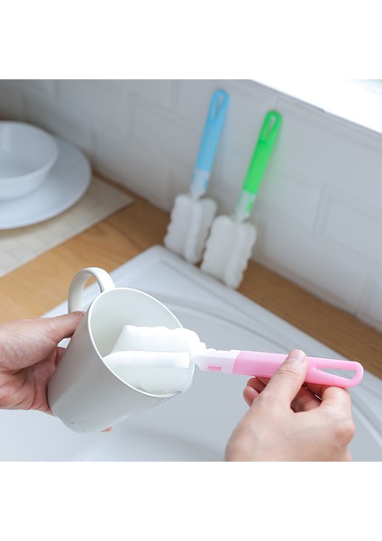 Adet Uzun Saplı Biberon Fırçası Çıkarılabilir Yumuşak Sünger Fırça Su Şişesi Cam Bardak Yıkama Aracı Mutfak Temizleme Aracı (Yurt Dışından) fırsatları