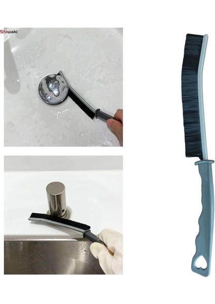 Pencere Parça Temizleme Fırçası Taşınabilir Çok Amaçlı Pencere Oluk Temizleme Fırçası Banyo Ev Için (Yurt Dışından)