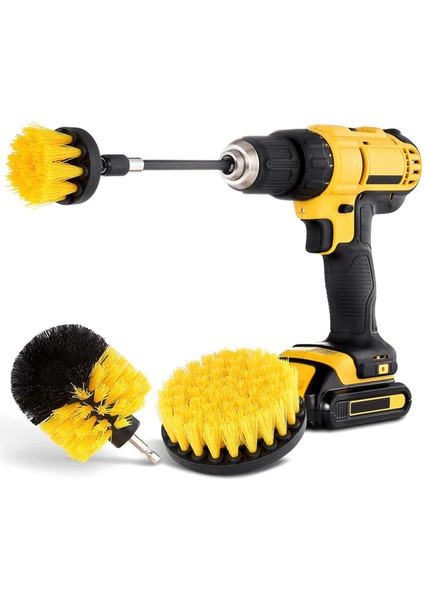 Adet Kombine Matkap Fırça Ovma Fırçası Matkap Spin Scrubber Elektrikli Temizleme Fırçası Araba Banyo Ahşap Zemin Çamaşır Odası Temizleme Için Sabitleme (Yurt Dışından)
