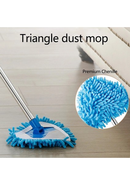 Mini Mop ve Mop Başlığı, Üniversal Tembel Üçgen Mop / Teleskopik Uzun Saplı Temizleme Aletleri / Güçlü Emiş & Islak & Kuru Çift Kullanımlı & 180° Toz Çıkmaz Uç Yok (Yurt Dışından) modelleri