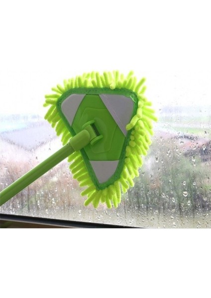 Mini Mop ve Mop Başlığı, Üniversal Tembel Üçgen Mop / Teleskopik Uzun Saplı Temizleme Aletleri / Güçlü Emiş & Islak & Kuru Çift Kullanımlı & 180° Toz Çıkmaz Uç Yok (Yurt Dışından) indirimleri