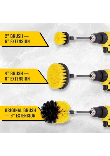 Adet Kombine Matkap Fırça Ovma Fırçası Matkap Spin Scrubber Elektrikli Temizleme Fırçası Araba Banyo Ahşap Zemin Çamaşır Odası Temizleme Için Sabitleme (Yurt Dışından)