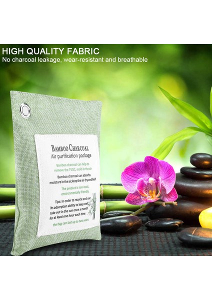 Renk Hava Temizleme Torbası 210 Gram Aktif Kömür Bambu Kokusuz Kimyasal Koku Arıtma Araba Koku Giderici (Yurt Dışından)