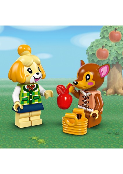 Animal Crossing# Isabelle Ev Ziyaretinde 77049 - 6 Yaş ve Üzeri Çocuklar Için Inşa Edilebilen Yaratıcı Oyuncak Yapım Seti (389 Parça)