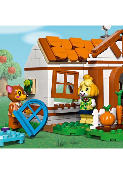 Animal Crossing# Isabelle Ev Ziyaretinde 77049 - 6 Yaş ve Üzeri Çocuklar Için Inşa Edilebilen Yaratıcı Oyuncak Yapım Seti (389 Parça)