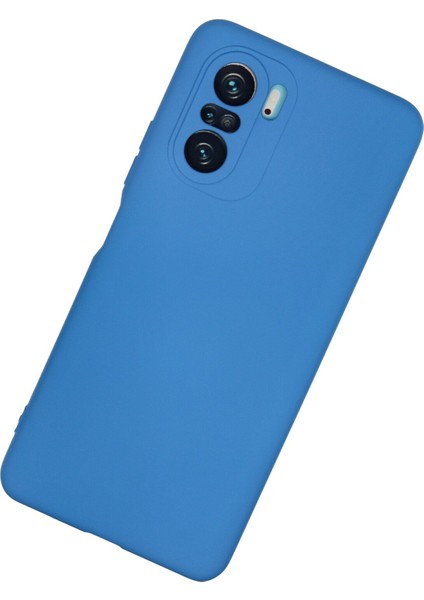 Xiaomi Redmi K40 Pro Kılıf Nano Içi Kadife Silikon - Mavi 327107