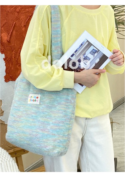 Niche Girlish Peluş Tek Omuzlu, Büyük Kapasiteli Tote Çanta, Tembel Stil 2023 Yeni Stil (Yurt Dışından) indirimleri