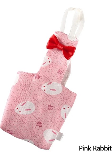 Pembe Tavşan Stili Xs Beden Papyon ile Papağan Bezi Sevimli Renkli Meyve Çiçek Papağan Güvercinler Küçük Orta Büyük Pet Kuşlar Uçuş Takım Elbise Yıkanabilir (Yurt Dışından)