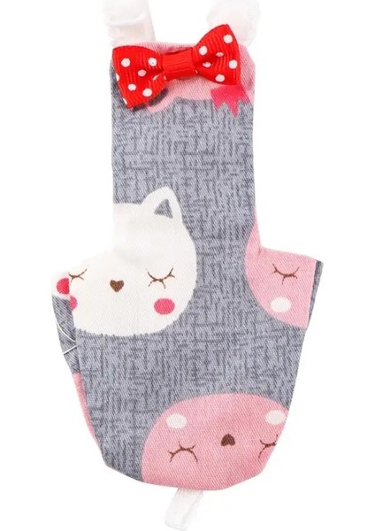 Gri Kedi Stili M Beden Papyon ile Papağan Bezi Sevimli Renkli Meyve Çiçek Papağan Güvercinler Küçük Orta Büyük Pet Kuşlar Uçan Takım Elbise Yıkanabilir (Yurt Dışından)
