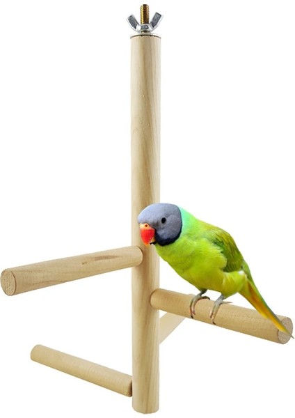 G Tarzı 1 Takım Kuş Oyuncakları Papağan Levrek 4 Katmanlı Aşamaları Oyuncaklar Doğal Ahşap Döner Merdiven Kuş Parakeet Kafesi Kuşlar Aksesuarları (Yurt Dışından) fırsatları
