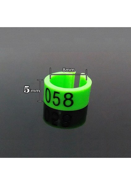 B Tarzı NO.001~100 Kuş Ayakları Klips Halkaları Iç Çap 8mm Genişlik Halkası Güvercin Güvercin Bıldırcın Ayak Halkası Hayvan Taşıyıcı (Yurt Dışından) fırsatları