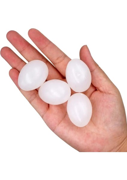 Beyaz Stil 10 Parça Geon Sahte Yumurtalar Plastik Beyaz Katı Güvercin Kuş Sahte Yumurta Kuş Kuluçka Malzemeleri Çiftçilik Aletleri Yuva Kuluçkalık Yumurtalar (Yurt Dışından) fırsatları