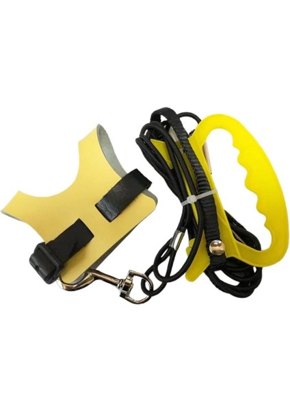 Sarı Stil L Beden Anti-Bite Uçan Bant Pet Kuş Papağan Deri Koşum Kurşun Tasma Outdoortraining Halat Kemer Siyah Kırmızı Sarı (Yurt Dışından)
