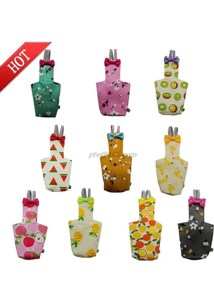 Bir Stil M Beden Papyon ile Papağan Bezi Sevimli Renkli Meyve Çiçek Papağan Güvercinler Küçük Orta Büyük Pet Kuşlar Uçuş Takım Elbise Yıkanabilir (Yurt Dışından) modelleri