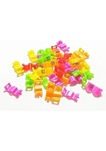 Pembe Stil 4,5 mm 50 Takım Iç Kuş Güvercin Güvercin Papağan Bacak Yüzükler Küçük Kuşlar Ayak Yüzükler Kuş Klip Yüzük (Yurt Dışından)