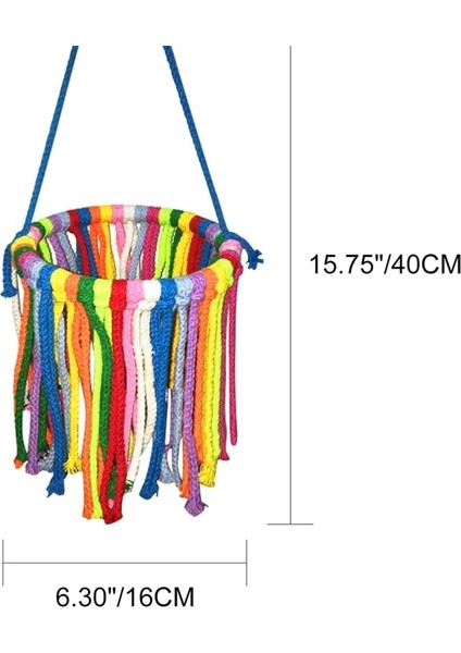 Renkli Stil Pet Kuş Papağan Oyuncak Pamuk Halat Çiğneme Bite Asılı Kafes Salıncak Tırmanmaya Küçük Orta Papağan Için Oyuncaklar Çiğnemek (Yurt Dışından)