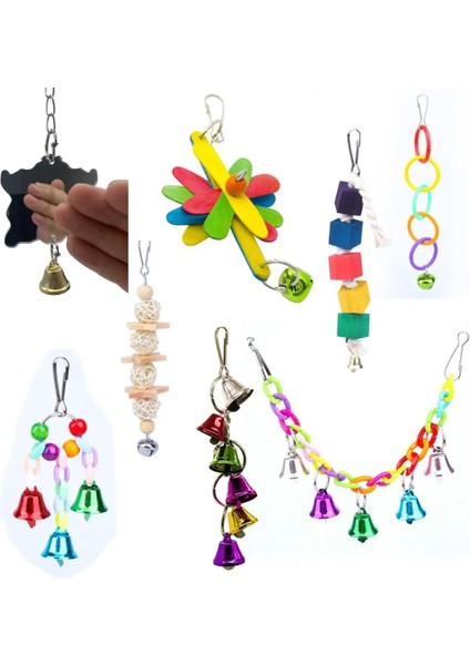 No.0.2 Stili Küçük Kuş Oyuncakları Papağan Muhabbet Kuşu Standı Papağan Oyuncaklar Pet Salıncak ve Aksesuarları Parkiet Speelgoed Jouet Perroquet (Yurt Dışından) modelleri