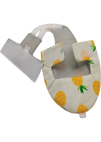 Ananas Tarzı S Beden Papyon ile Xs Papağan Bezi Sevimli Renkli Meyve Çiçek Papağan Güvercinler Pet Kuşlar Uçuş Takım Elbise (Yurt Dışından)