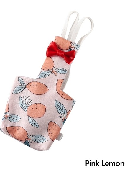 Pembe Limon Stili S Beden Papyon ile Papağan Bezi Sevimli Renkli Meyve Çiçek Papağan Güvercinler Küçük Orta Büyük Pet Kuşlar Uçuş Takım Elbise Yıkanabilir (Yurt Dışından)