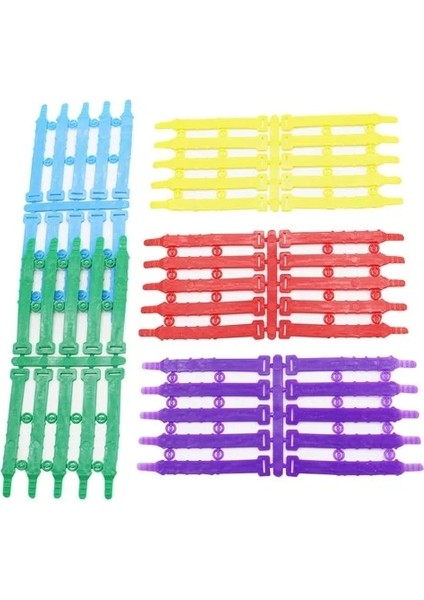 5 Renk x 10 Adet Tarzı Pvc Yumuşak Plastik Ayak Halkası Ken Tanımlama Ayak Halkası Kuş Malzemeleri Papağan Harne (Yurt Dışından)