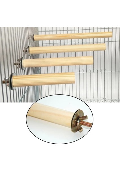 1.5X20CM Tarzı Kuşlar Ahşap Asılı Stand Raf Papağanlar Pet Ayakta Oyuncak Evcil Hayvan Malzemeleri Dikey Kutup Isırma Pençe Taşlama Oyuncak Kuş Kafesiaksesuarları (Yurt Dışından)