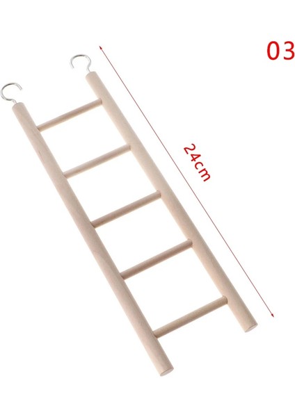 3-24 cm Stili Yazın Kuşlar Oyuncak Ahşap Merdivenler Salıncak Scratcher Levrek Tırmanma Merdiveni Kuş Kafesi Hamster Papağan Oyuncakları Asılı Pet Malzemeleri (Yurt Dışından)