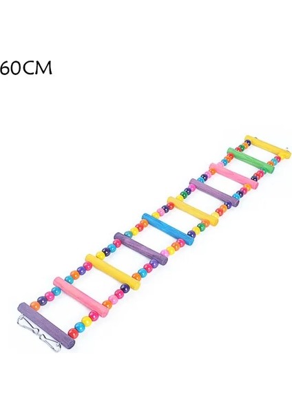 60CM Tarzı cm Pet Salıncak Papağan Hamak Merdiven Hamster Emekleme Asılı Çan Chew Kuş Oyuncak Malzemeleri Kafes Dekorasyon (Yurt Dışından)