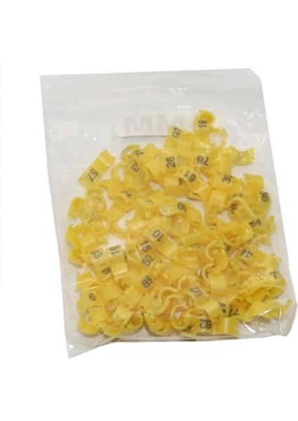 Sarı Stil 4,5 mm Güvercin Papağan Bacak Halkaları Kanarya Klips Halkası Kuş Papağan Bacak Halkaları Küçük Kuş Ayak Halkaları Iç Çap Adet Adet (Yurt Dışından)