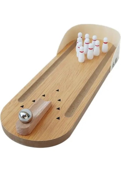 Papağan Kuş Oyuncak Ahşap Mini Masaüstü Bowling Muhabbet Kuşu Zeka Eğitim Oyunu (Yurt Dışından)