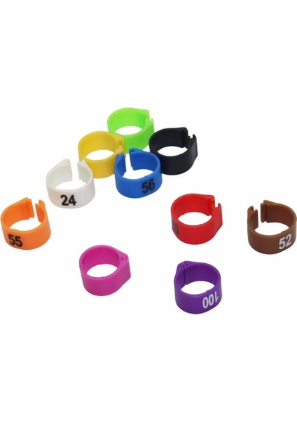 Mavi Stil 14MM Kuş Plastik Klips Yüzükler Güvercin Renkli Ayak Halkası No. F Renkleri Hayvan Taşıma Malzemeleri Güvercin Renkli Ayak Halkası (Yurt Dışından)