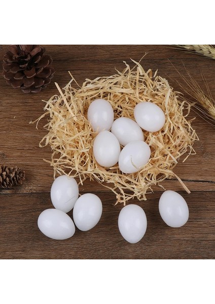 Sahte Yumurtalar Plastik Güvercin Yumurtası Katı Güvercin Sahte Yumurta Güvercin Kuluçka Malzemeleri 2.5cm x 3.5cm (Yurt Dışından) fiyatları