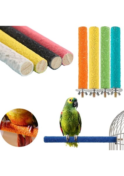 1pc 2X20CM Tarzı Kuş Kafesi Papağan Tünemiş Standı Platformu Çiğneme Oyuncak Pençe Taşlama Temiz Oyuncaklar Calopsita Perileri Büyük Kuşlar Için Oyuncaklar Parakeet Malzemeleri (Yurt Dışından) fiyatları