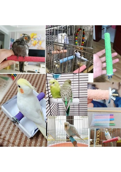 1pc 2X20CM Tarzı Kuş Kafesi Papağan Tünemiş Standı Platformu Çiğneme Oyuncak Pençe Taşlama Temiz Oyuncaklar Calopsita Perileri Büyük Kuşlar Için Oyuncaklar Parakeet Malzemeleri (Yurt Dışından) fırsatları