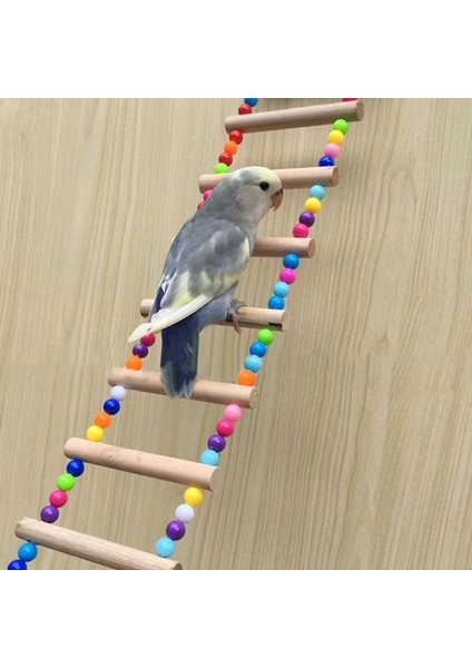 No.4 Tarzı Kuşlar Evcil Papağanlar Merdivenler Tırmanma Oyuncak Doğal Ahşap Teleferik Hamster Halat Papağan Isırıkları ile Renkli Toplar Asma Koşum Kafesi (Yurt Dışından) fiyatları