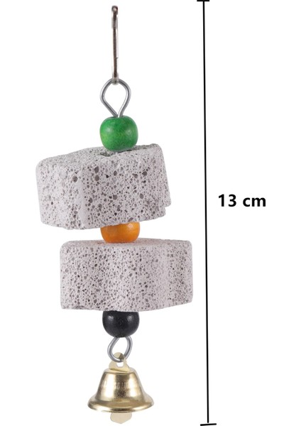 Iki Çiçek Stili Süsleme Için Taş Mineral Papağan Pet Malzemeleri Kuş Kafesi Oyuncak Taşlama Taş Çiçek Şekli Chew Bite Asmak Tarzı Parakeet Oyuncak 1 Adet (Yurt Dışından)